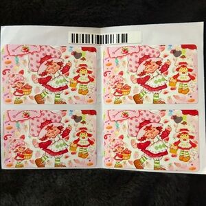 Strawberry Shortcake Style Credit Card Covers Set Cute Pink Card Skins
